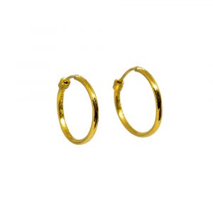 aros oro 18 k.