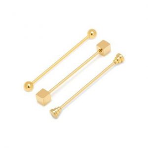 prendedor de corbata oro