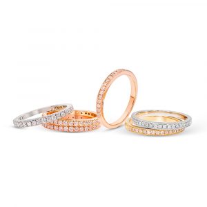 anillos cintillos oro platino y brillantes