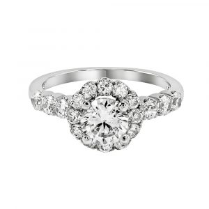 anillo solitario brillantes