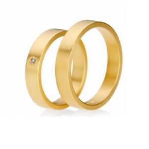 argollas de matrimonio oro satinadas