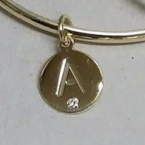 colgante oro y brillante