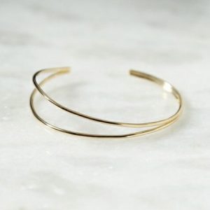 Pulsera Esclava Doble, Oro 18 k.