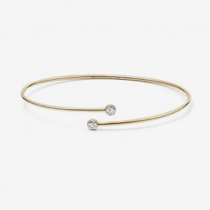 pulsera esclava oro amarillo con brillantes